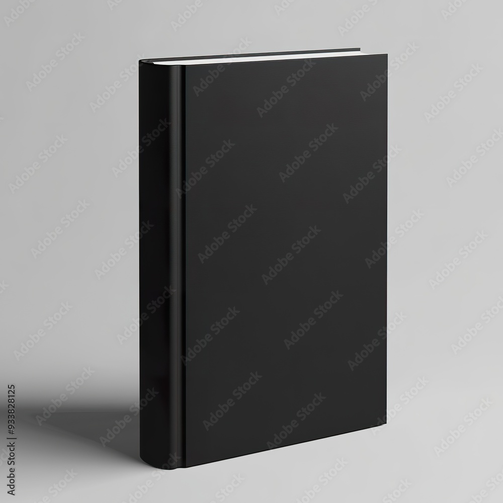 Mockup of hardcover book, standing, isolated on background, side view Mockup of hardcover book, standing, isolated on background, side view
