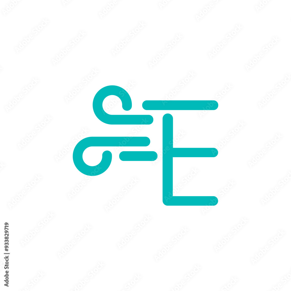 a combination of logos and vectors of wind, with initials, letters, numbers, or alphabets for business and others a combination of logos and vectors of wind, with initials, letters, numbers, or alphabets for business and others