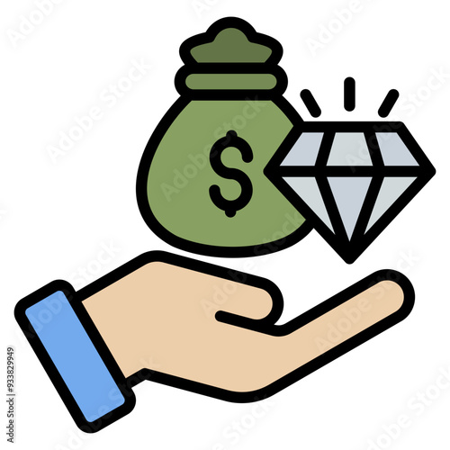 Value Proposition Icon Element For Design