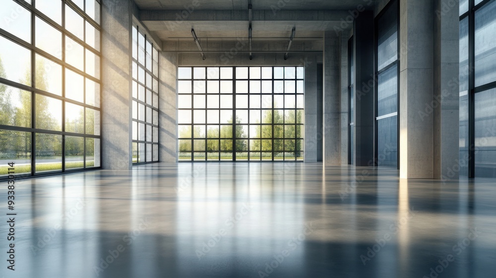 Fototapeta premium Sunlit Modern Interior