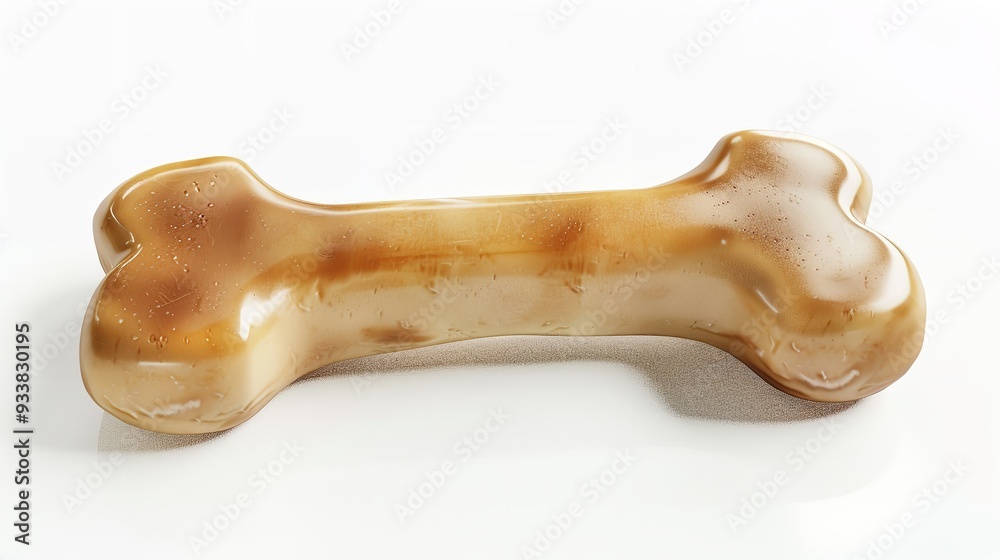 Rubber dog bone isolated on white background Rubber dog bone isolated on white background