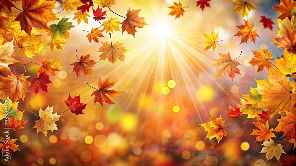 Vibrant autumn leaves scattered across a warm, sunny flyer background, evoking feelings of coziness and inviting readers to fall into the season's festivities and activities. Vibrant autumn leaves scattered across a warm, sunny flyer background, evoking feelings of coziness and inviting readers to fall into the season's festivities and activities.