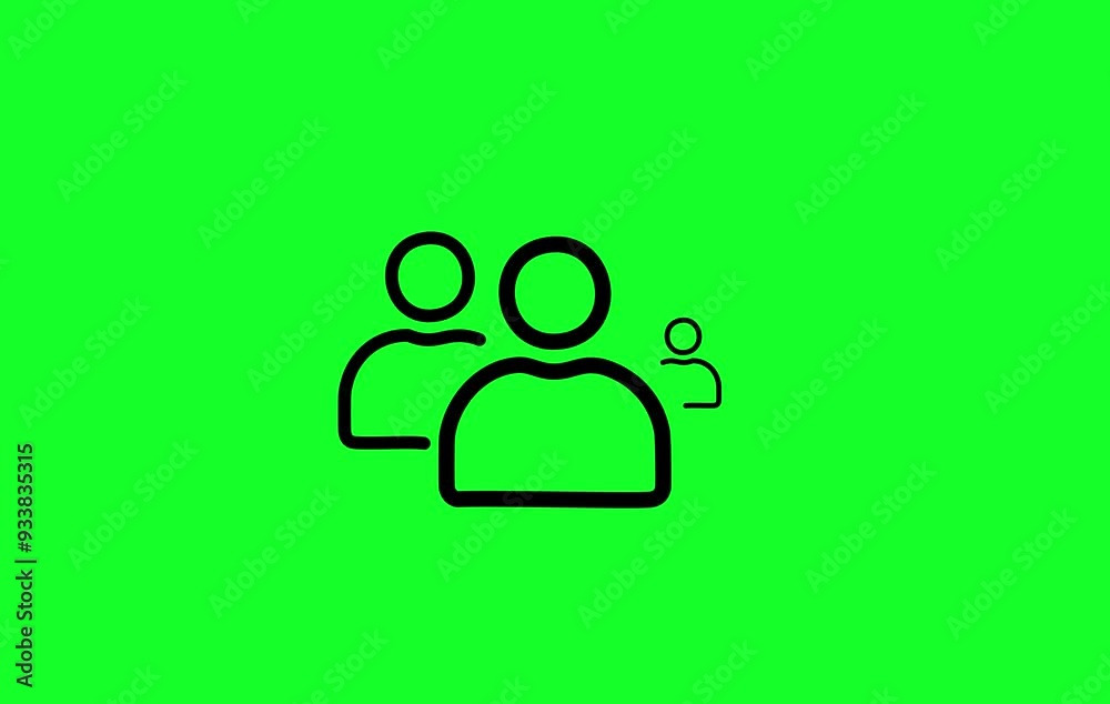 Animated of group people icon. Team Work Icons concept.