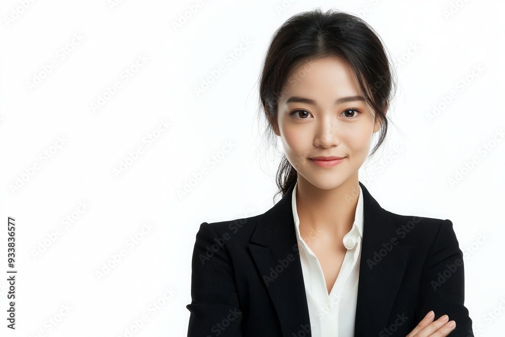 Professional portrait of a confident Asian businesswoman in corporate attire, perfect for executive profiles, leadership roles, and business themes. Professional portrait of a confident Asian businesswoman in corporate attire, perfect for executive profiles, leadership roles, and business themes.