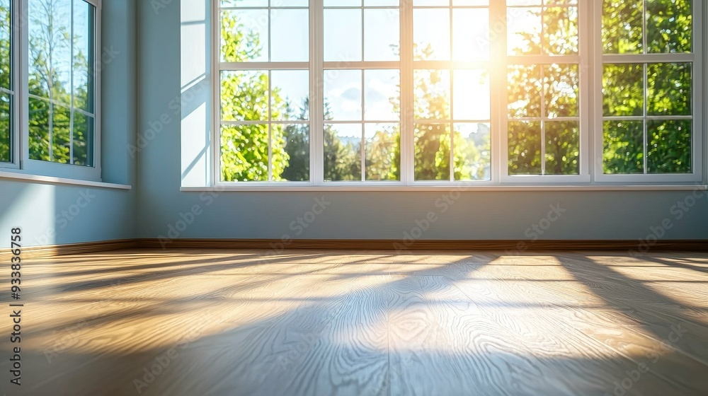 Spacious, unfurnished room with smooth walls and natural light, ideal for adding custom text or design elements in the empty space Spacious, unfurnished room with smooth walls and natural light, ideal for adding custom text or design elements in the empty space