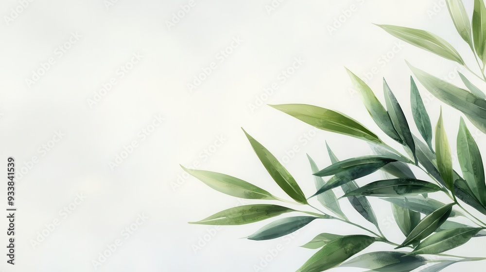 Fototapeta premium Green energy solutions, efficient and nurturing environment, watercolor design illustration