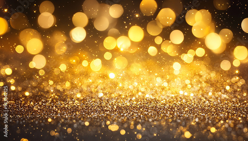 back ground abstract fantasy golden glitter and black de focused for posting and status generated by AI