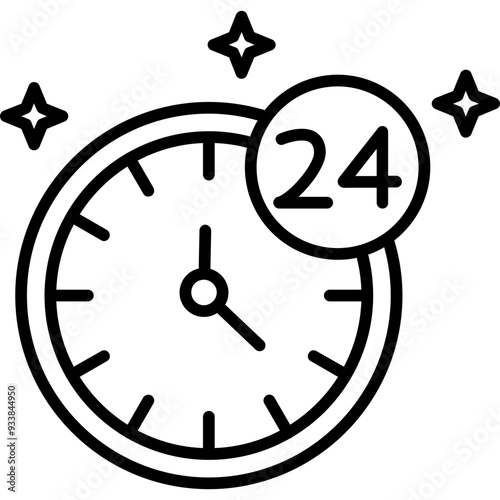 24 Hours Icon