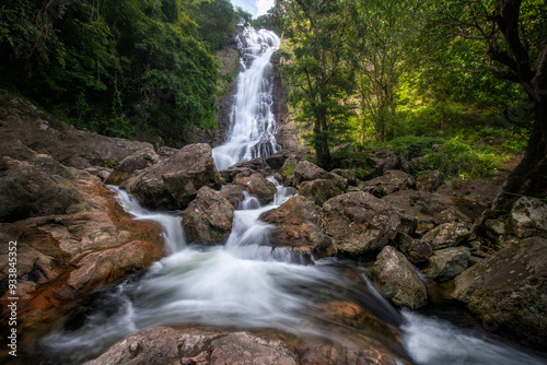 Beautiful natural Sarika waterfall  at Khao Yai National Park, Nakhon Nayok, Thailand.