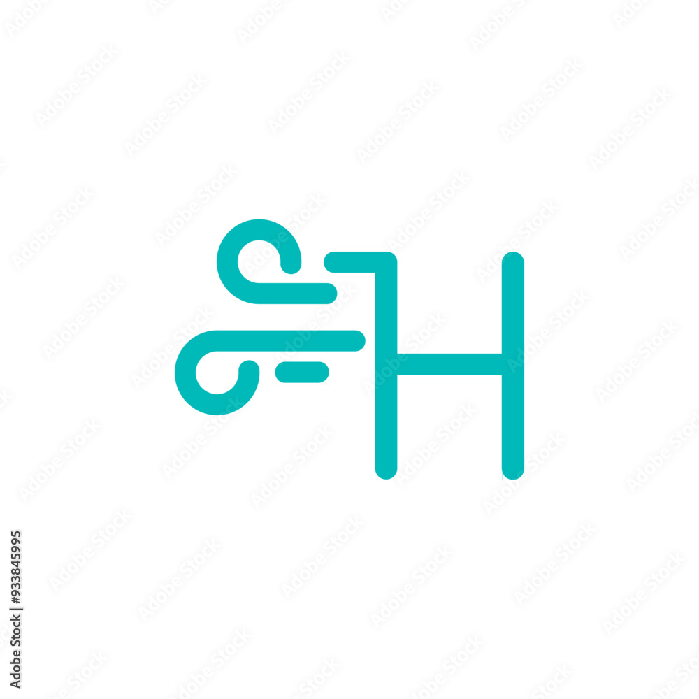 a combination of logos and vectors of wind, with initials, letters, numbers, or alphabets for business and others a combination of logos and vectors of wind, with initials, letters, numbers, or alphabets for business and others