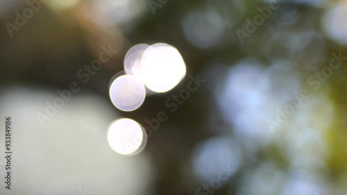 Vintage lens bokeh, retro, nature, blur, defocus, glare, calm, beautiful, abstraction, background, bright, summer, park, Europe, France