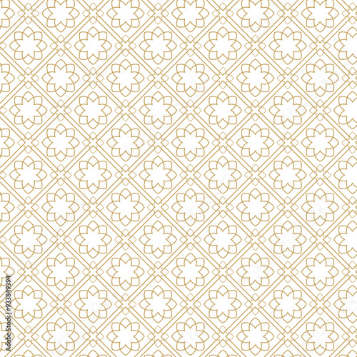 Abstract seamless line art pattern design. Creative vector concept isolated on white background. 