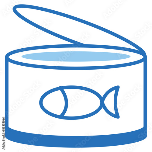 Ready To Consume Food Icon Design. Representing Canned Food. Instant Meal. Emergency Ration. Preserved Food. Vector icon.