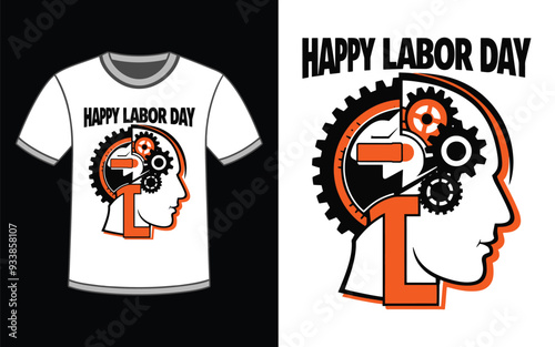 Happy Labor Day t-shirt Design vector Illustration.