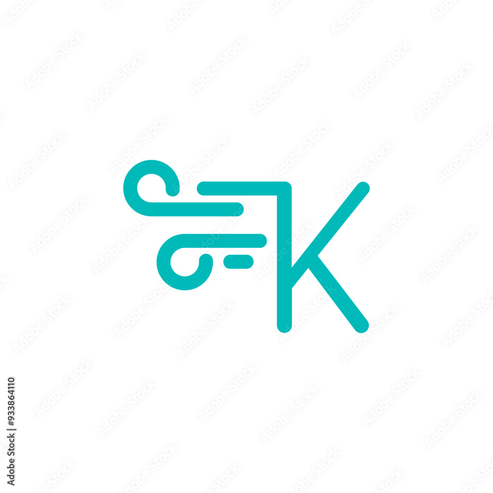 a combination of logos and vectors of wind, with initials, letters, numbers, or alphabets for business and others a combination of logos and vectors of wind, with initials, letters, numbers, or alphabets for business and others