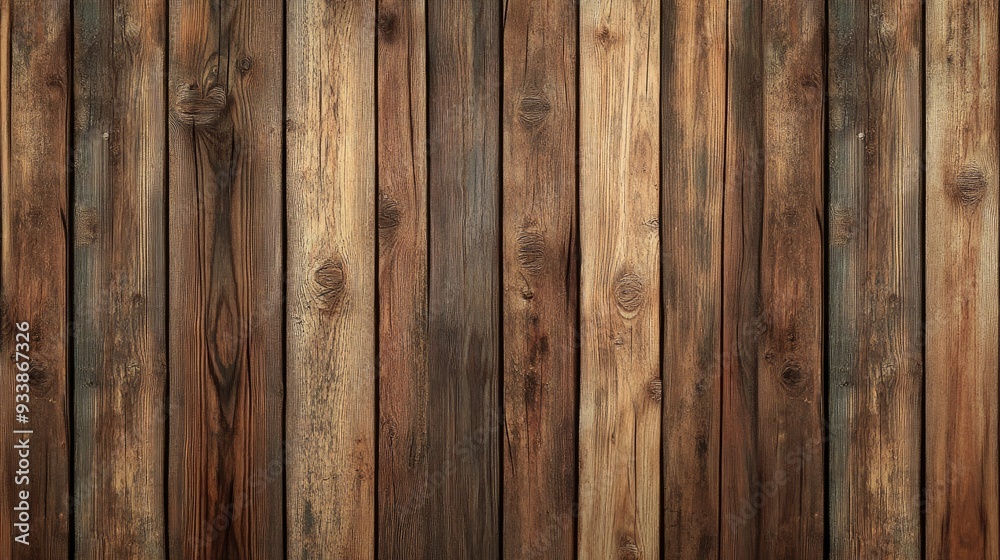 An amazing anime background of rustic wood planks, with a repeating pattern that highlights the charm of natural, textured surfaces