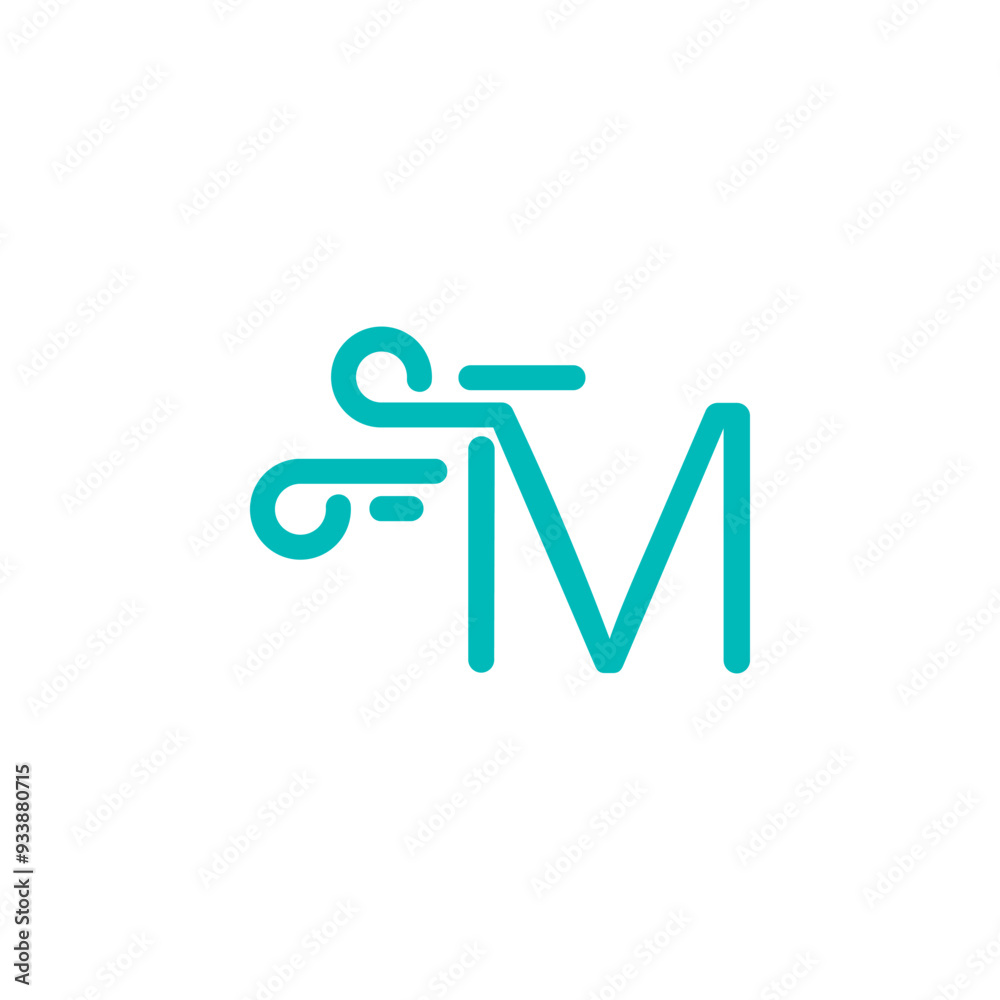 a combination of logos and vectors of wind, with initials, letters, numbers, or alphabets for business and others a combination of logos and vectors of wind, with initials, letters, numbers, or alphabets for business and others