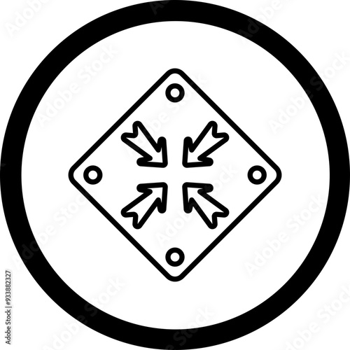Shrink Vector Icon Design