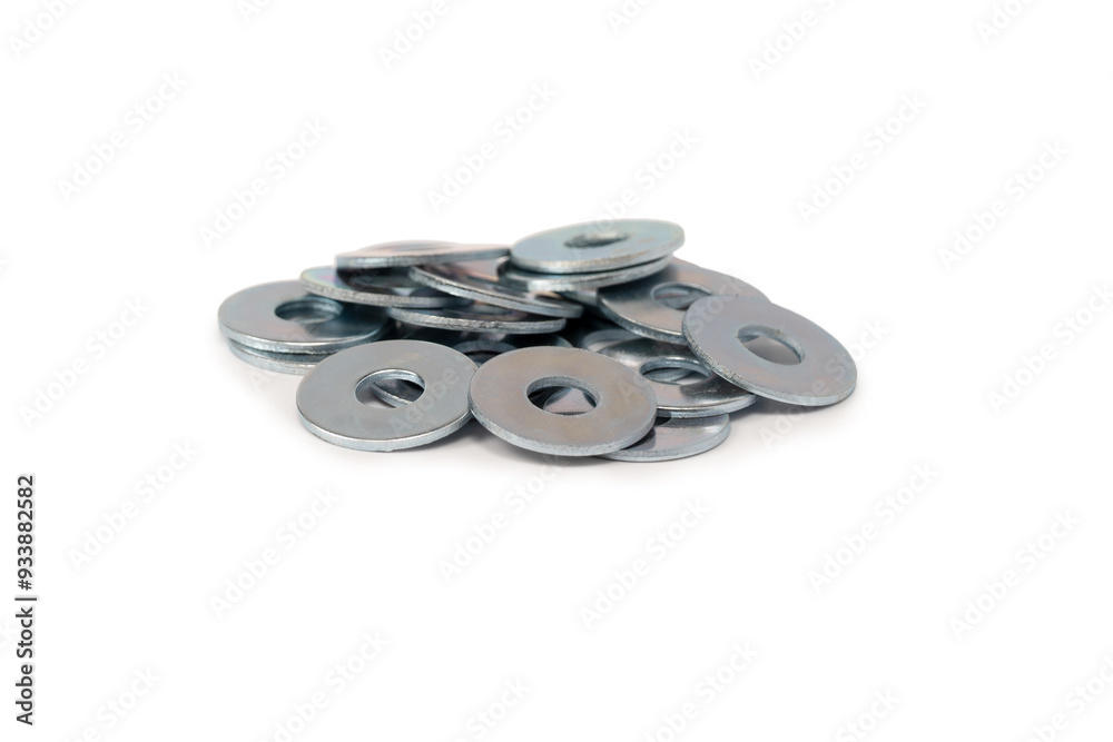 Metal washer isolated on a white background. Metal washer isolated on a white background.