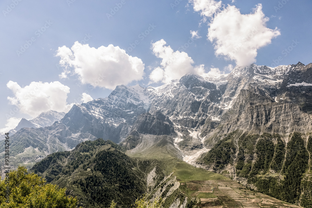 Snowy mountains of the Himalayas Snowy mountains of the Himalayas