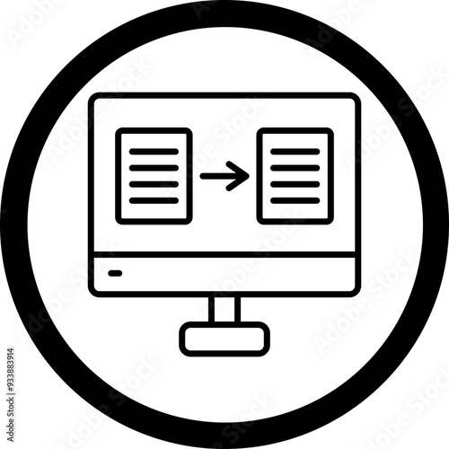 Online Translator Vector Icon Design
