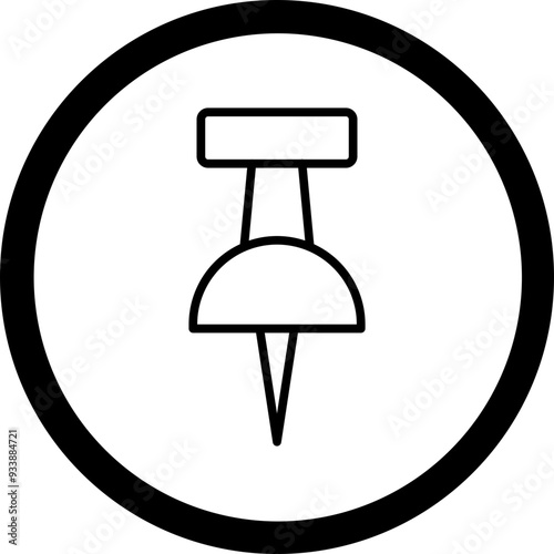 Pin Vector Icon Design