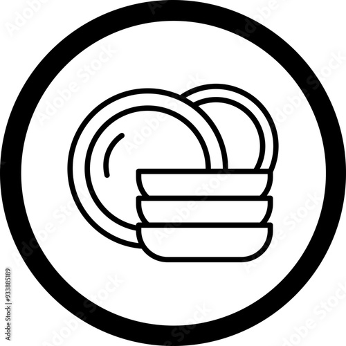 Dishware Vector Icon Design