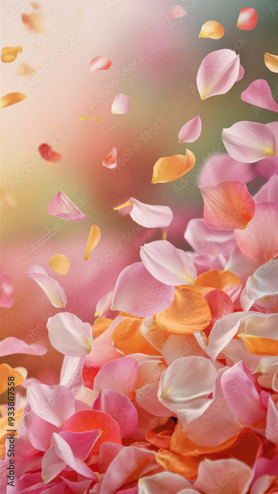Fototapeta premium Rose Petals Background