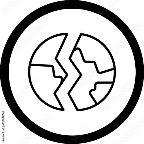 Destroyed Vector Icon Design
