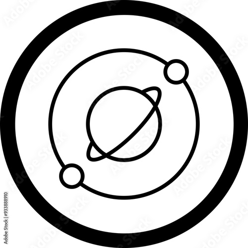 Orbit Vector Icon Design