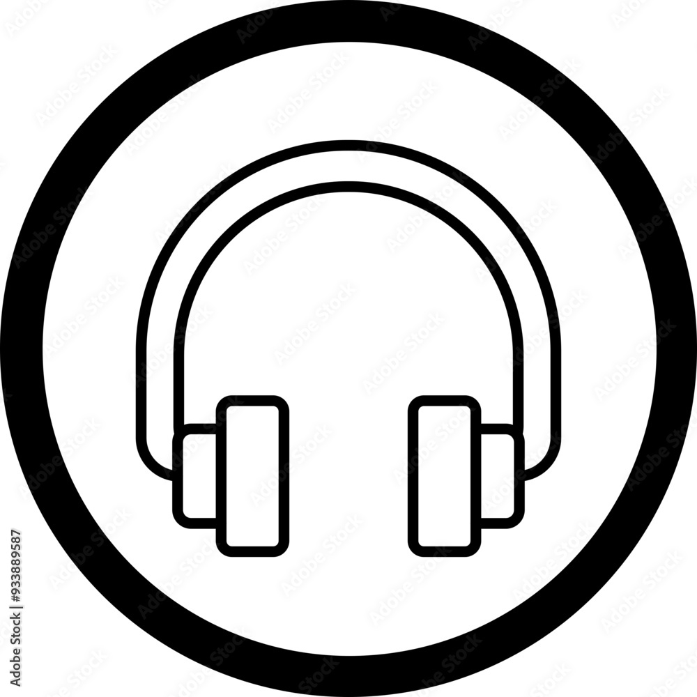 Headphones Vector Icon Design Headphones Vector Icon Design