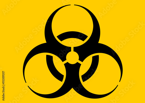 Biological hazard warning sign