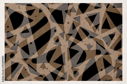 Abstract background in vintage style. Stylized old with grain. For use in graphics, for printing on wall decorations.