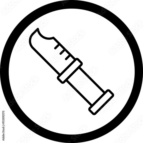 Knife Vector Icon Design