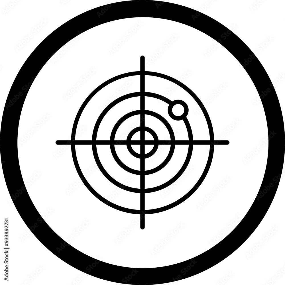 Sonar Vector Icon Design Sonar Vector Icon Design