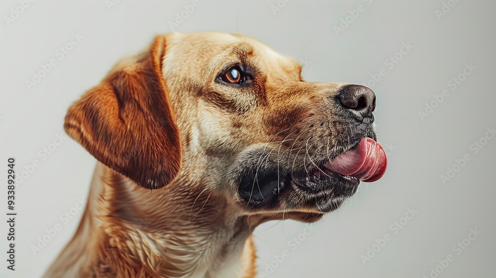 A photo of an aggressive German Shepherd barking and showing teeth against a white background A photo of an aggressive German Shepherd barking and showing teeth against a white background