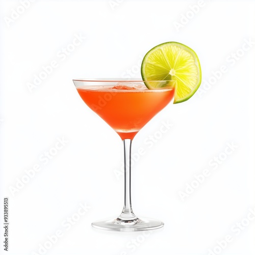 Daiquiri cocktail isolated on white background