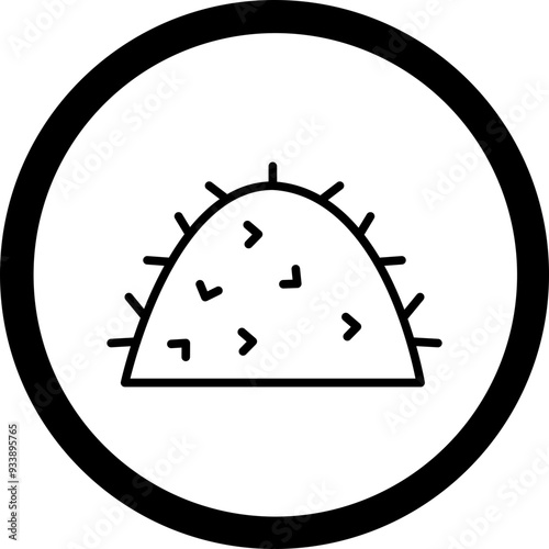 Haystack Vector Icon Design