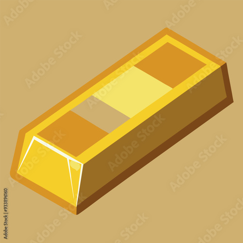 Bar of Gold Vector Design Illustration