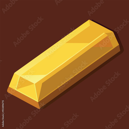 Bar of Gold Vector Design Illustration