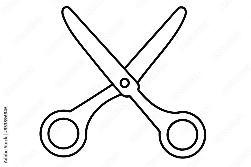A Scissors line art vector illustration A Scissors line art vector illustration