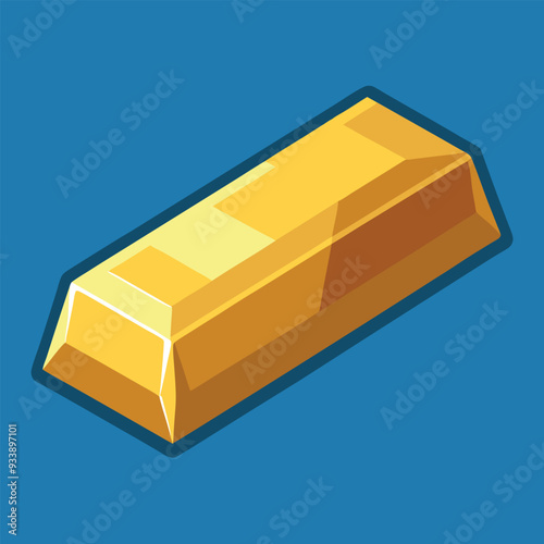 Bar of Gold Vector Design Illustration
