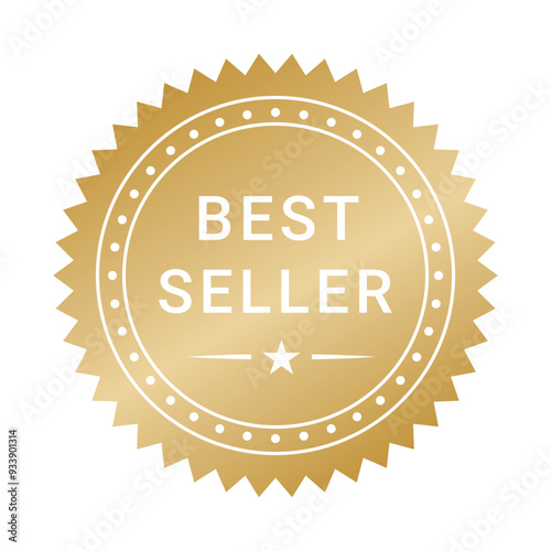 Best seller badge logo design | Vector Illustration