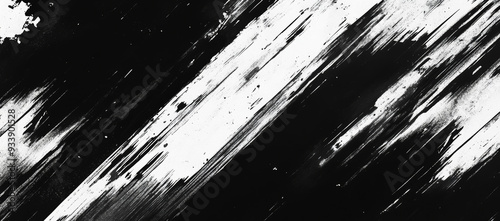 Seamless Abstract Pattern with Geometric black white Shape