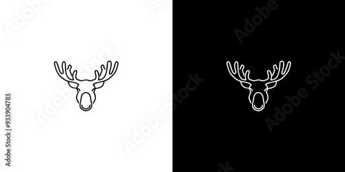 Moose outline silhouette