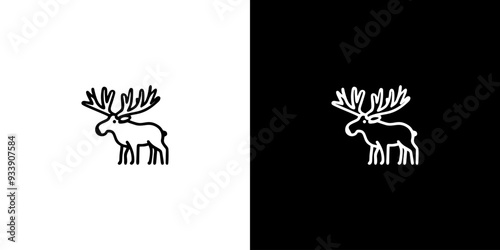 Moose outline silhouette