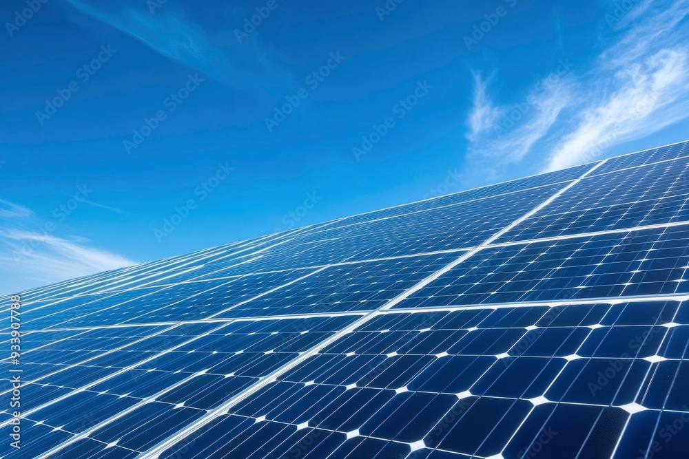 Solar power station. Solar panels, photovoltaics, alternative source of electricity - concept of sustainable and renewable sources with generative ai Solar power station. Solar panels, photovoltaics, alternative source of electricity - concept of sustainable and renewable sources with generative ai
