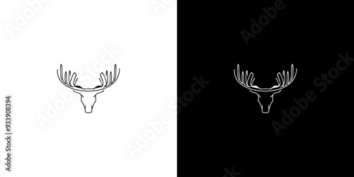 Moose outline silhouette