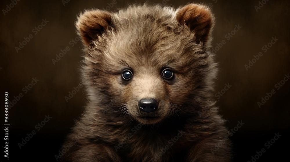 A cub on a solid background, highly detailed and lifelike
A cub on a solid background, highly detailed and lifelike
