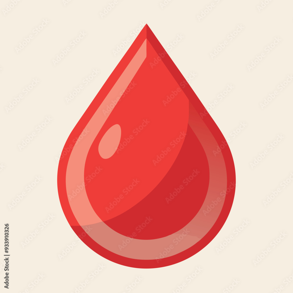 Fototapeta premium Blood Drop Vector Design Illustration